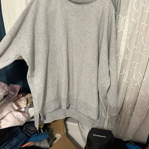 Time and Tru Light Gray Women's Turtleneck Sweater